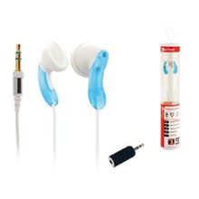 AURICOLARE MP3 BLU JACK 3,5 CON RIDUTTORE DA 2.5MM.