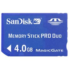 MEMORY STICK PRO DUO 4GB