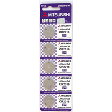 BATTERIE CR2016 MITSUBISHI CONFEZIONE 5 PZ