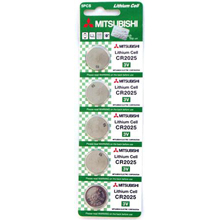 BATTERIE CR2025 MITSUBISHI CONFEZIONE 5 PZ