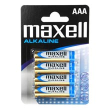 BATTERIE MAXELL ALKALINE MINISTILO AAA 4 PZ