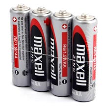 BATTERIE MAXELL ZINCO STILO AA 4 PZ