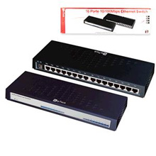 16 PORTE 10/100 MBPS ETHERNET SWITCH AUTOSENSE