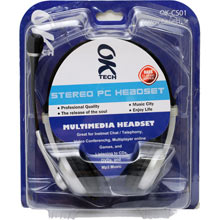 CUFFIE STEREO CON MICROFONO JACK 3,5