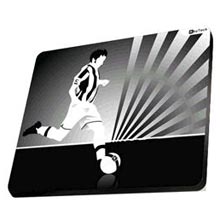 MOUSE PAD GRAFICA CALCIATORE, BIANCO NERO