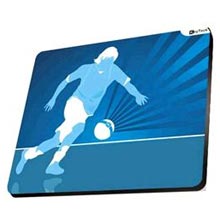 MOUSE PAD GRAFICA CALCIATORE, BIANCO AZZURRO