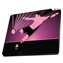 MOUSE PAD GRAFICA CALCIATORE, ROSA NERO