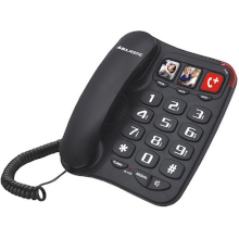 TELEFONO FISSO CON TASTI GRANDI E 3 MEMORIE PERSONALIZZABILI