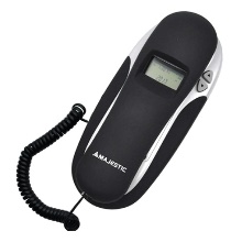 TELEFONO CON FILO E DISPLAY MAJESTIC NERO