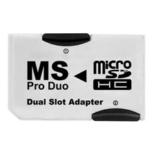 ADATTATORE DA MICRO SD A MEMORY STICK PRO DUO 2 SLOT