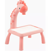 PROIETTORE DA DISEGNO PER BAMBINI CON SET PENNARELLI GIRAFFA ROSA
