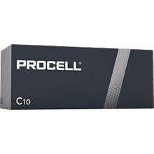 PROCELL BY DURACELL BATTERIA ALCALINA MEZZA TORCIA C CONFEZIONE 10 PZ