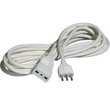 PROLUNGA ELETTRICA 3 MT SPINA 10A - PRESA BIPASSO 10A/16A