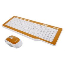 KIT TASTIERA WIRELESS + MOUSE WIRELESS ARANCIO