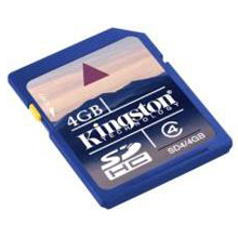 MEMORIA SD 4 GB CLASS 4 KINGSTON