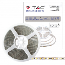STRISCIA LED SMD5050 11W/M 5M 60 LED/M 12V 6500K IP65 10MM