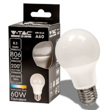 LAMPADINA LED E27 8.5W A60 3000K