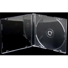 CUSTODIA SLIM PORTA CD/DVD TRASPARENTE