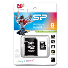 MICRO SD SILICON POWER 8 GB CLASS 10 + ADATTATORE SD
