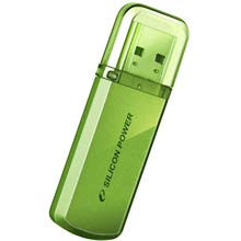 PENDRIVE 16 GB HELIOS 101 IN ALLUMINIO GREEN