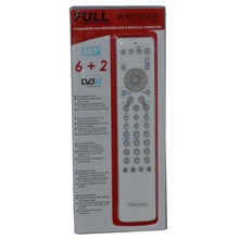 TELECOMANDO UNIVERSALE TV DVBT SKY COLORE ROSSO