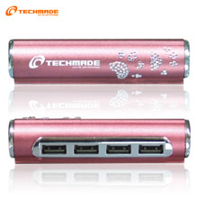 HUB 4 PORTE USB 2.0 + 1 PORTA MINI-USB, LINEA DIAMOND