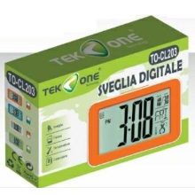 SVEGLIA DIGITALE CON DISPLAY LCD ORA/TEMPERATURA