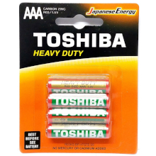BATTERIE TOSHIBA ZINC HEAVY DUTY AAA BL4