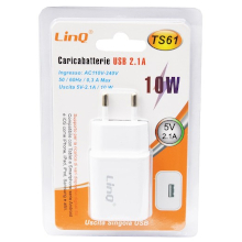 CARICABATTERIA 1 PORTA USB 2.1A 10W BIANCO