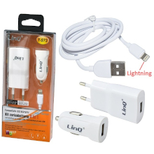 KIT CARICABATTERIE 3 IN 1 LIGHTNING