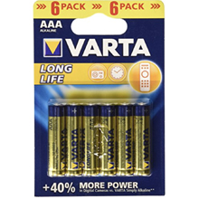 VARTA BATTERIA MINI STILO LONGLIFE AAA BLISTER 6PZ