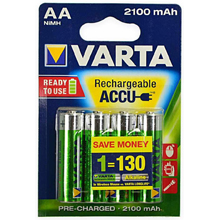 VARTA BATTERIE RICARICABILI AA NIMH 2100 MAH 4 PZ