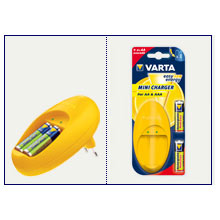 CARICABATTERIE VARTA + 2 MINI STILO 800 MAH